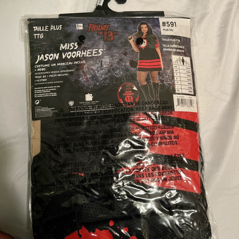 Jason Voorhees Halloween costume from spirit halloween